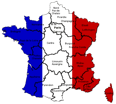 frankreich-karte